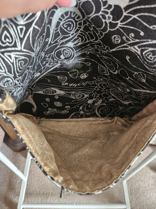Sakroots Black Graphic Canvas Backpack Tote main image 9